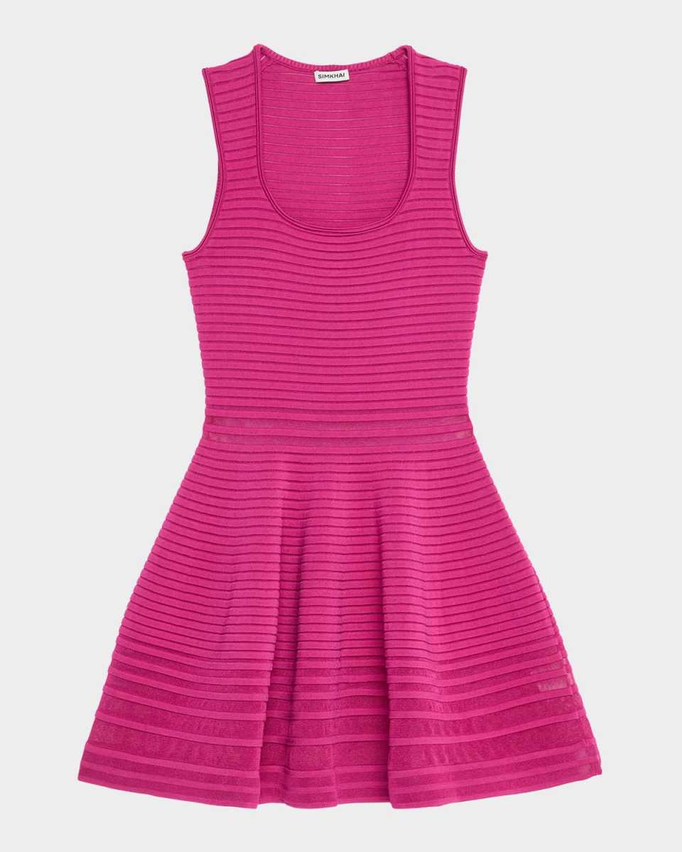 Lottie Stripe Illusion Mini Dress